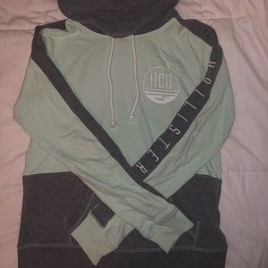 Hollister Mint and Grey Sweatshirt